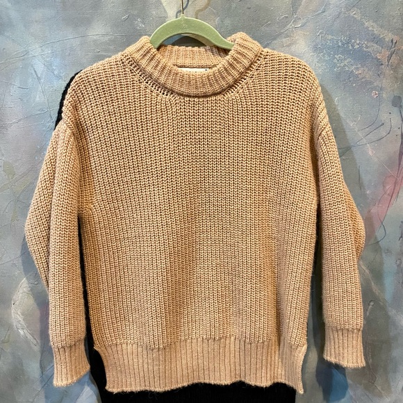 ESSENTIEL ANTWERP Color Block, Chunky Knit, Hi Low Sweater - XS - Rose/Black EUC - Picture 3 of 7